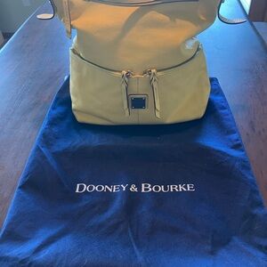 Dooney & Bourke Yellow Shoulder Bag!With Dooney  dust bag!